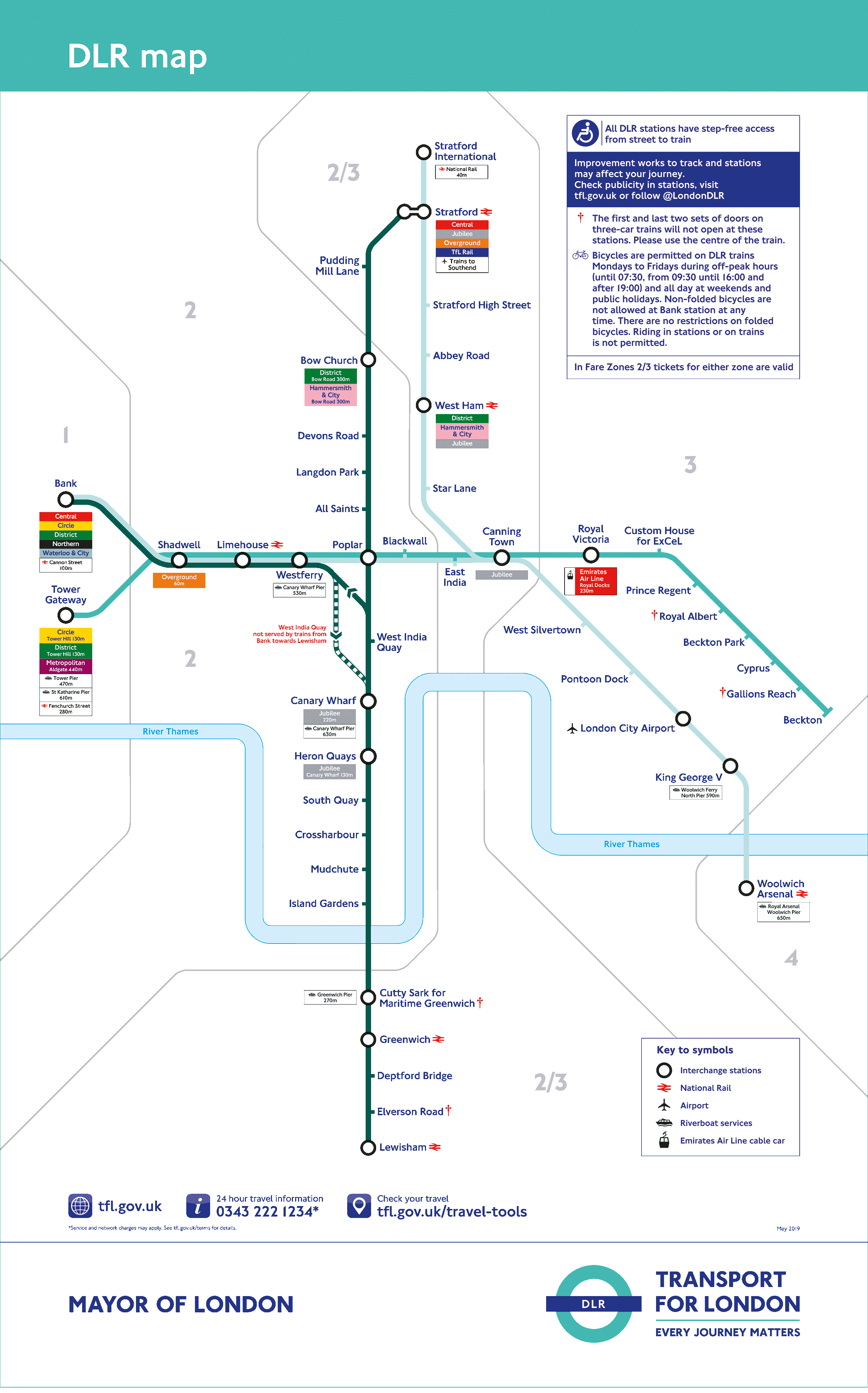 DLR route Map
